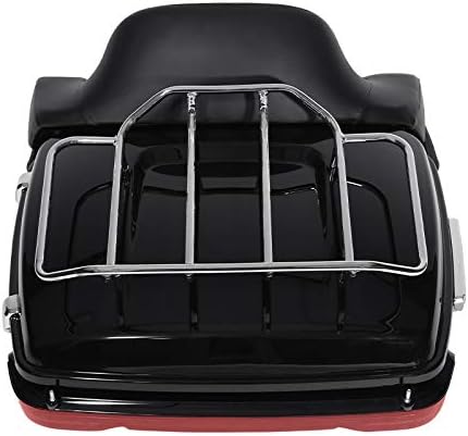 Miniatura 6 de XFMT Respaldo para baúl King de 13.7" con altavoz trasero y luz LED de freno, giro y cola para Harley 2014-2025 Road King, Road Glide, Street Glide