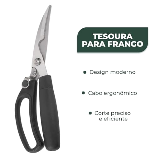Tesoura Profissional para Cortar Frango Carnes Aves