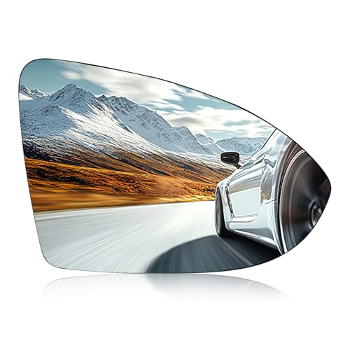 SYKRSS Passenger Right Side Mirror Glass Compatible With Volkswagen VW 2015-2021 Golf Golf GTI 2019-2021 Jetta 2017-2019 Golf Alltrack 2015-2019 Golf R Golf SportWagen Right Side Mirror Convex Glass