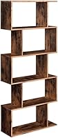 Vista 1 de VASAGLE Bookcase, 5-Tier Bookshelf, Display Shelf and Room Divider, Freestanding Decorative Storage Shelving, Rustic Brown ULBC62BX, 27.6”L x 9.4”W