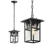 Darkaway Outdoor Pendant Light Fixture, Outdoor Hanging Light Porch Lights Fixtures Anti-Rust Waterp