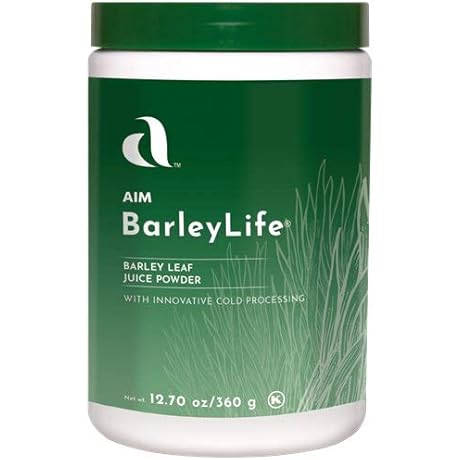 Aim BarleyLife Grass Powder Juice, 2 Bottles of 12.7 Oz