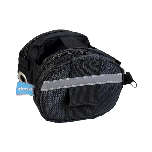 alcott Mochila retrátil para coleiras pequenas e médias, preta