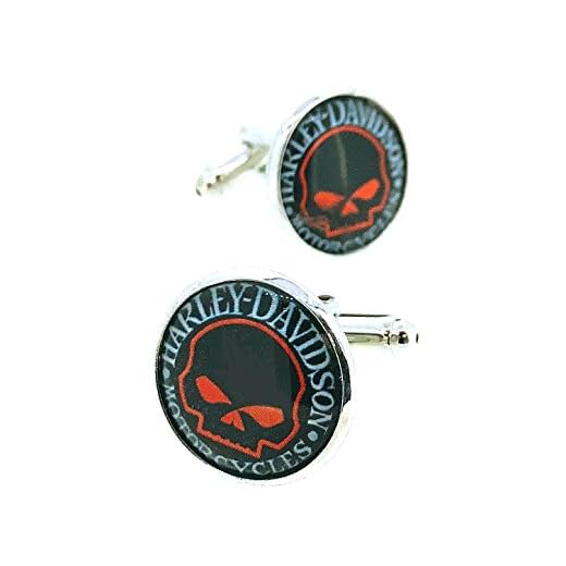 Gemelolandia | Gemelos para Camisa Calavera Harley Davidson Gemelos Originales Para Camisas | Para Hombres y Niños | Regalos Para Bodas, Comuniones, Bautizos y Otros Eventos