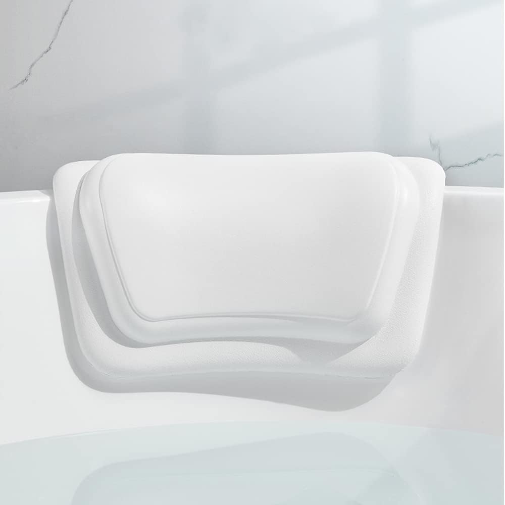 Bath Pillow, Bath Pillows for tub Neck and Back Support,Comfortable Bath tub Pillow headrest for Soaking, Spa, Tub Pillow for Bath Accessories, Strong Non-Slip Suction Cups Waterproof Headrest