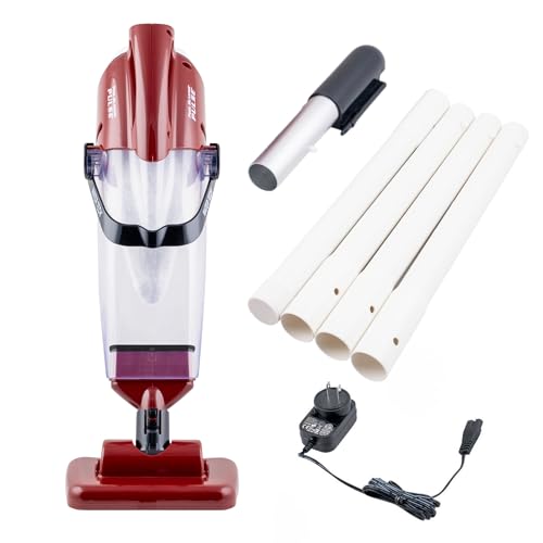 POOL BLASTER Pulse Cordless Pool Vacuum w/Pole Set - Large Debris Capacity & Fast Hoseless Cleaning of Inground & Above Ground Pools, Handheld Rechargeable Pool Cleaner for Sand, Silt & Leaves