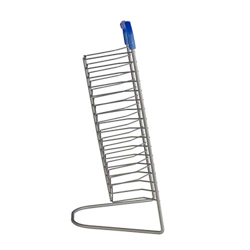 Atlantic Nestable 16 Blu-Ray Rack - Space Saving Modern Design In High End Gunmetal Finish With Blue Molded Handle, Pn63735592 #TOP3