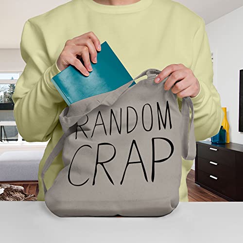 Bang Tidy Clothing Printed Tote Bag Women's Gift Idea 100% Cotton Random Crap Funny Beach Accessories Womens Gift Idea Canvas Shoulder Bag - Natural #TOP1