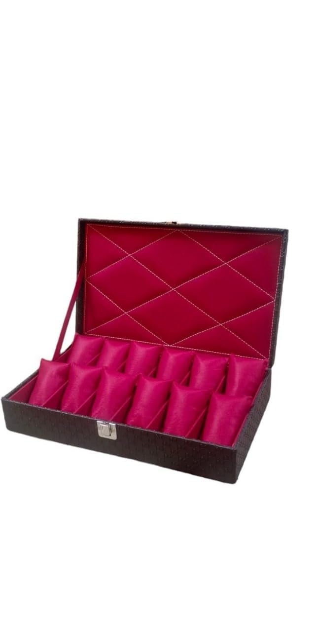 RBEEL Faux Leather Watch Box Organizer 12 Slots Watch Case/Watches Storage Case For Men & Women Birthday Presents- Royal Black (34.00" L x 12.00" W x 7.00" H) (B0D17Y514P) Amazon Price History, Amazon Price Tracker