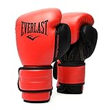 Everlast Unisex – Erwachsene Powerlock 2R Glove Handschuhe, Rot, 14oz