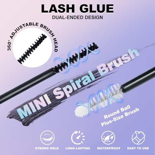 Uiheex Lash Cluster Glue, Bond and Seal Lash Glue for Eyelash Clusters, Lash Bond and Seal Waterproof with Long-Lasting & Strong Hold for DIY, Easy to Apply & Remove, 10ml — view 3