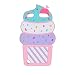 Joyleop Pink Ice Cream Case for iPod Touch 6 5 Generation,Cute 3D Cartoon Animal Cover,Kids Girls Soft Silicone Gel Rubber Kawaii Fun Cool Unique Character Skin Protector Cases Touch 5th 6th Gen