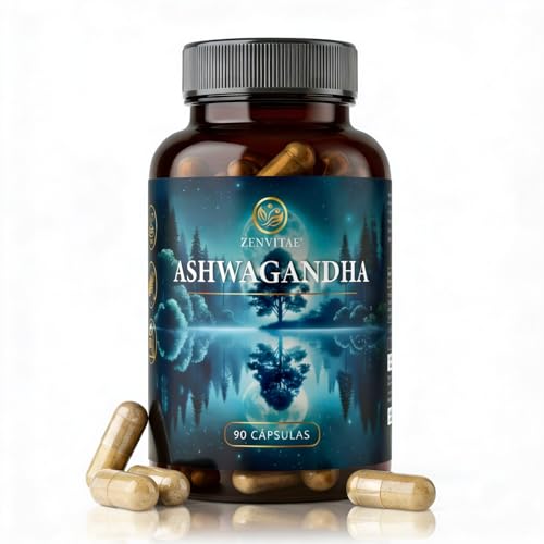 ZENVITAE Ashwagandha Menos Estrés y Más Calma 90 Capsulas para 3 Meses