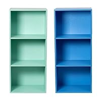 Amazon｜OKUNAI カラーボックス 3段 幅約41.5×奥行約29×高さ約88cm 2台