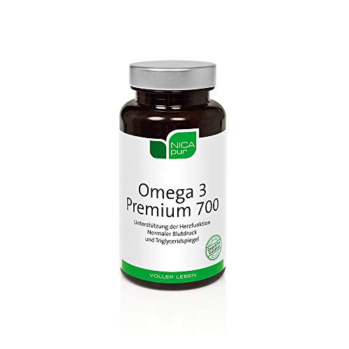 NICApur Omega 3 Premium 700 I Omega-3-Fettsäuren EPA + DHA - 60 Kapseln Cover