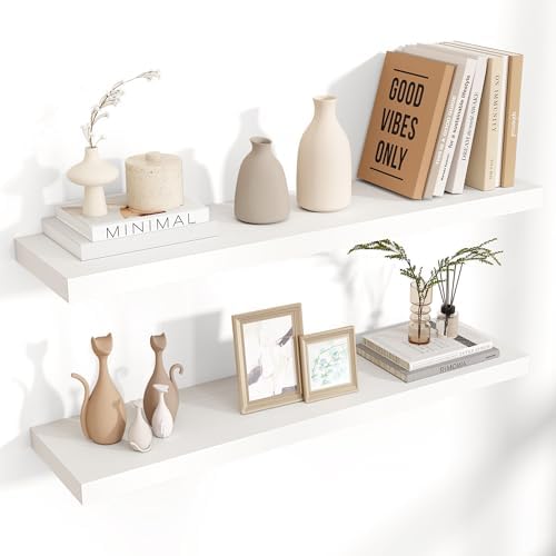 Venusmiles Floating Shelves for Wall 36 inch Long, Engineered Woo...