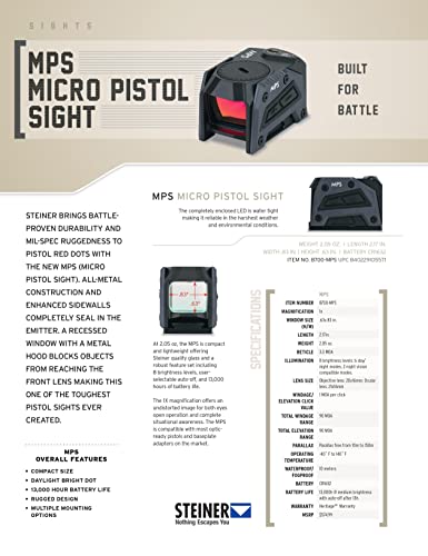 Image of Steiner MPS Micro Pistol Sight