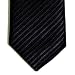 Retreez Corbata fina para hombres con textura de rayas Negro carbón