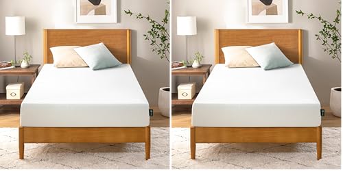 Zinus Materasso Singolo 80x190 cm Memory Foam Infusa Con Tè