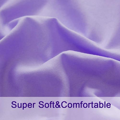 Image of SONORO KATE Bed Sheet Set Super Soft Microfiber 1800 Series Luxury Egyptian Sheets 16-Inch Deep Pocket,Wrinkle and Hypoallergenic-4 Piece (Lavender, Queen)