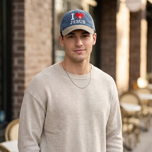 Image of I, Love Embroidered Baseball Cap