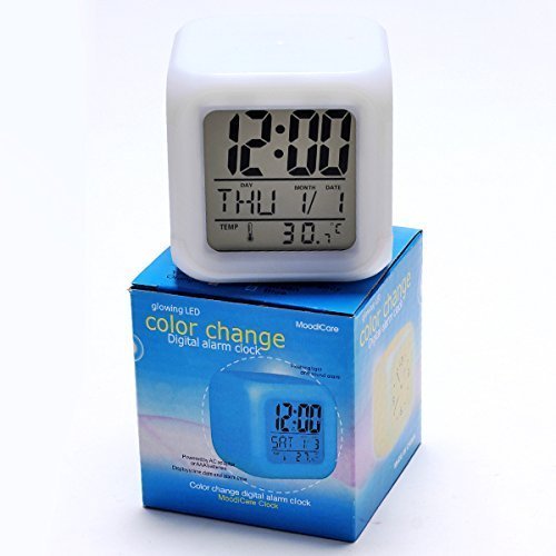 Inditradition Multi-Colour Led Travel Alarm Clock | Alarm, Clock, Date, Temperature (Battery Operated) #TOP6