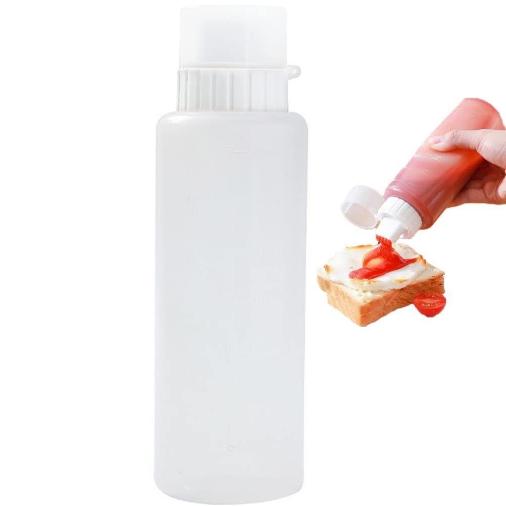 Stakee Condiment Squeeze Bottles 350ml 5 Holes Squeeze Bottles Sauce Dispenser Bottles Salad Dressing Container