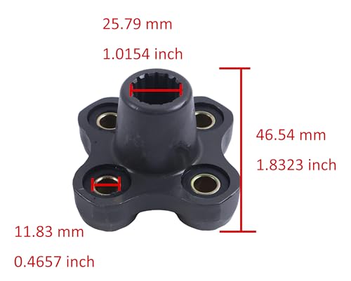 Image of Hydraulic Pump Coupler D136083 253541A1 Compatible with Loader Backhoe 580K 580L Industrial Construction 570LXT 580SK 580K 580SL 580SL SERIES II 580L 585G 586G 588G 590 590SL