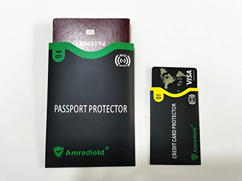 EMI RFID Blocking Sleeves (14 Credit Card Holders & 4 Passport Protectors) Ultimate Premium Identity Theft Protection Sleeve Set for Men & Women. Smart Slim Design Perfectly fits Wallet/Purse 18PCS - Thumbnail 2