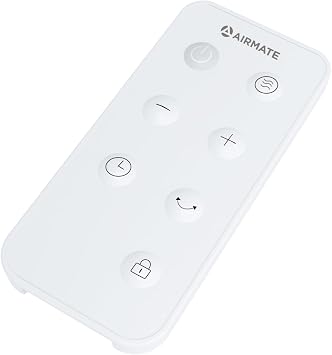 Airmate Electric Heater Remote Control Replacement Compatible Only with Airmate Space Heaters, Easy Pairing, Adjustable Heat Levels, Timer & Child Lock Function (Not Universal)