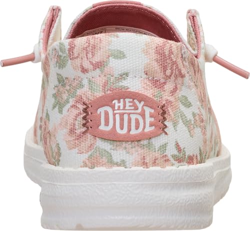 Image of HEYDUDE Women's Wendy Washed Floral Slip On Loafer | Lightweight Casual Shoes | Easy On Travel Ready Style