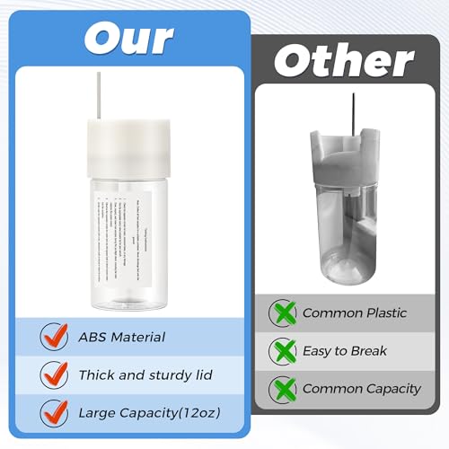 Image of 1 Pcs 12 oz Aviation Fuel Tester Jar, Water and Debris Inspection | Precise Detection, Clear ABS Construction, Separator Screen for Preflight Fuel Sampling, Sturdy Pin-Type Drains