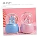 HOOTNEE Glowing Crystal Music Box Charming Castle Lights No Battery Required for Home Decor and for All Occasions
