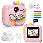 KOKODI Kids Camera Instant Print, Toddler Cameras Christmas Birthday Gifts for Girls Age 3-12, Digital Video Instant Print Camera for Kids, Kids Toys for Ages 5-7 Girls(Pink)