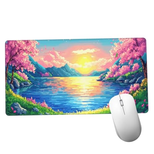 Colorido Alfombrilla Ratón 900x500x3mm Alfombrilla Raton XXL con Base de Goma Antideslizante,Accesorios Gaming Paisaje,Ordenador Gamer Regalos,Mouse Pad Gaming Mejora La Precisión Y La Velocida Y1158