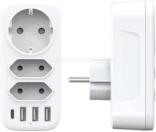 7'si 1 arada çoklu priz, USB priz, Type-C + 3 Usb'li Çoklu Priz,