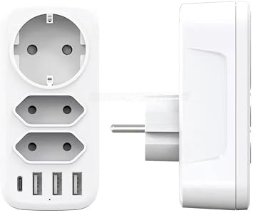 7'si 1 arada çoklu priz, USB priz, Type-C + 3 Usb'li Çoklu Priz,