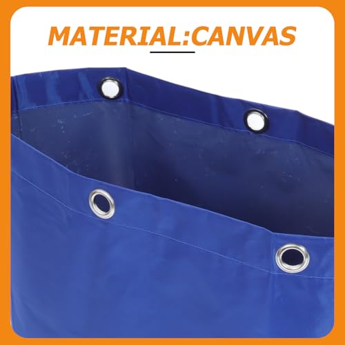 Bolsa de limpieza azul de tela gruesa SHINEOFI con ganchos para carro comercial 7