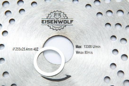 Lame De Coupe 255 Mm 48 Dents Carbure Pour Scie Circulaire Et Débroussailleuse