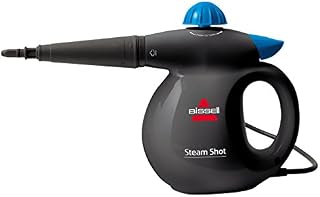 BISSELL SteamShot | Multi-Purpose Handheld Steam Cleaner | Natural Chemical-Free Cleaning | 2635E, Titanium/Bossanova Blue