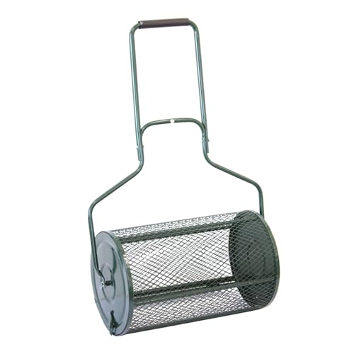 Oypla Heavy Duty 72L Garden Lawn Compost Spreader Fertiliser Manure Roller