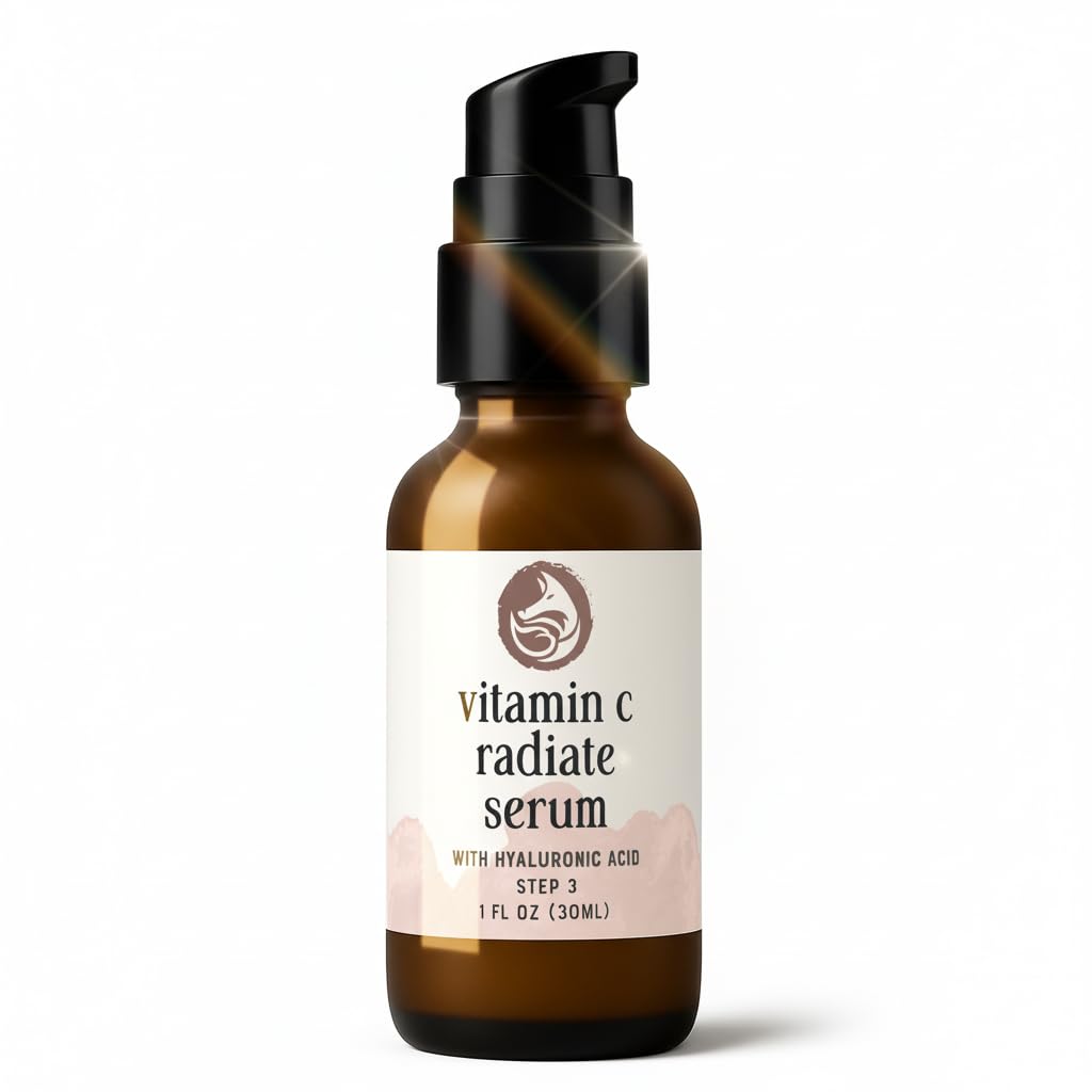 Vitamin C Serum for Face with Hyaluronic Acid, Best Anti Aging Serum on Face, Skin, Eye - Vegan Amino Complex - Natural & Organic - Anti Wrinkle, Fine Lines, Fades Age Spots - 30ml by Foxbrim