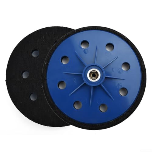 7 Inch 180mm Wall Polishing Pad with 8 Holes Compatible with for Pneumatic Sander, Hook and LOOPs Backing Sanding Grinding Disc Compatible with for