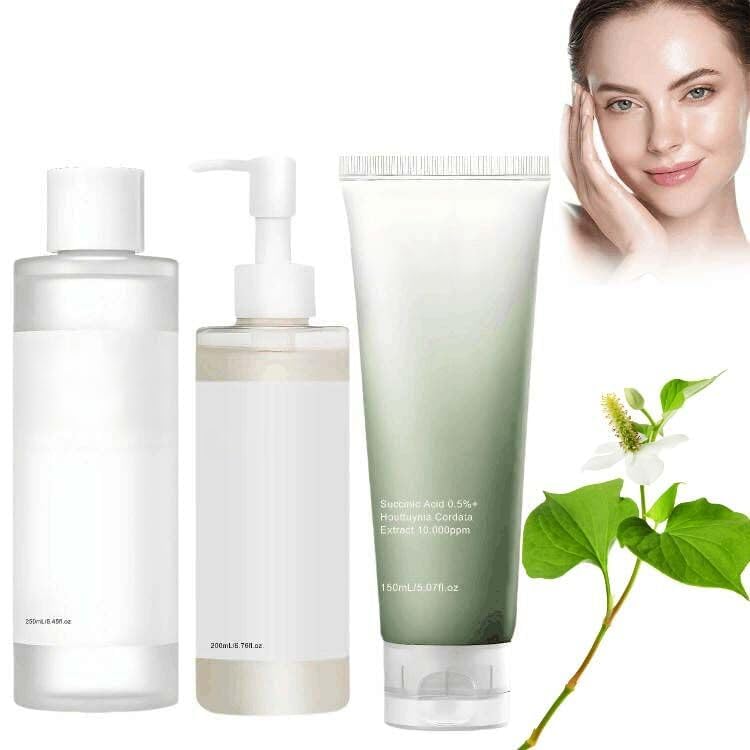 Heartleaf Quercetinol Pore Deep Ceaneing Foam 150 ml, olio di controllo dei pori Heartleaf, 200 ml, Heartleaf 77% toner, 250 ml, per viso, donne e uomini