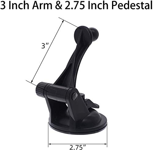Isaddle For Garmin Gps Holder - Gps Vehicle Mounts Windshield/Dashboard Suction Holder With 3-Inch Arm For Garmin Nuvi Drive Drivesmart Dezl Zumo Driveassist Driveluxe Streetpilot Rv Gps Navigator #TOP4