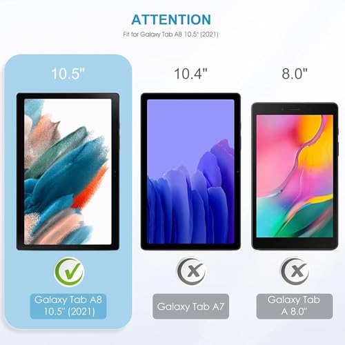 Image of Privacy Anti Peep Matte Screen Guard Compatible With Samsung Galaxy Tab A8 2021 10.5 Inch Tablet /Samsung Galaxy Tab А8 10.5 2021 (SMX200 /SMX205 /SMX207) Not a Tempered Glass Screen Protector