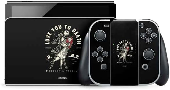 Skinit Decal Gaming Skin Compatible with Nintendo Switch OLED (2021) - Officially Licensed Disney The Nightmare Before Christmas Jack Skellington Art Design
