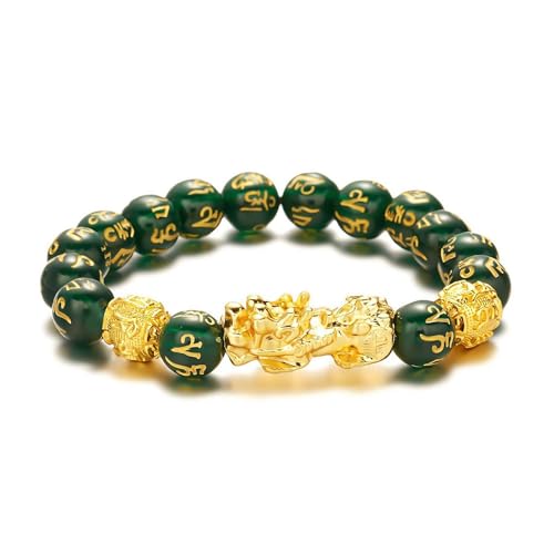 Pulsera de Feng Shui, pulsera de obsidiana negra Feng Shui, pulseras de buena...