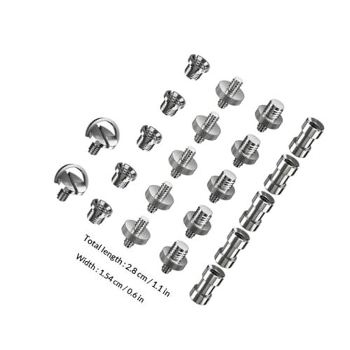 Image of 22pcs Camera Screw Mount Set 1 /4 Inch to 3 /8 Inch Converter
