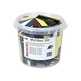 vielseitig einsetzbar 300 x Kunststoff Verglasungsklötze Set Glasklötze Unterleger 100x24x 1, 2, 3, 4, 5, 6 mm Distanzklötze Trageklötze Abstandshalter